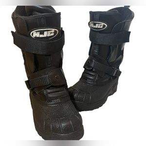 HJC Snowmobile Boots Size 6 Snow Winter Dual Strap Closure Slip On Insulated